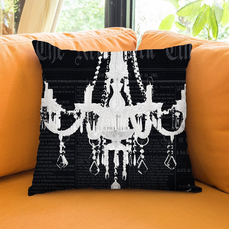 Times Chand Black Throw Pillow by Jodi Pedri