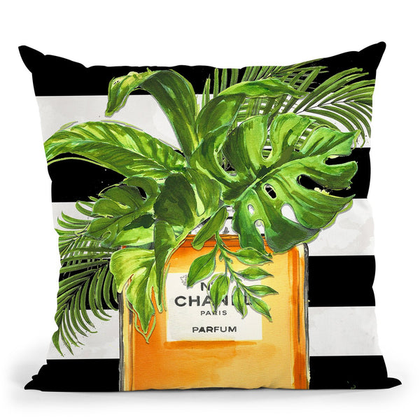 Tropical Scent Throw Pillow by Jodi Pedri