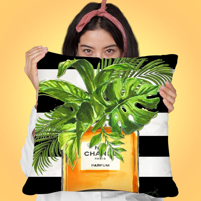 Tropical Scent Throw Pillow by Jodi Pedri