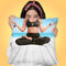 Yoga Beach Girl Throw Pillow by Jodi Pedri