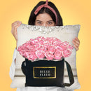 Bell Fleur In Pink Throw Pillow by Jodi Pedri