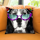 Beagel In Sunglasses Throw Pillow by Jodi Pedri