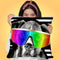 Boxer In Sunglasses Throw Pillow by Jodi Pedri