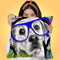 Labrador In Sunglasses Throw Pillow by Jodi Pedri