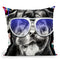 Rottweiler In Sunglasses Throw Pillow by Jodi Pedri