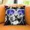 Rottweiler In Sunglasses Throw Pillow by Jodi Pedri