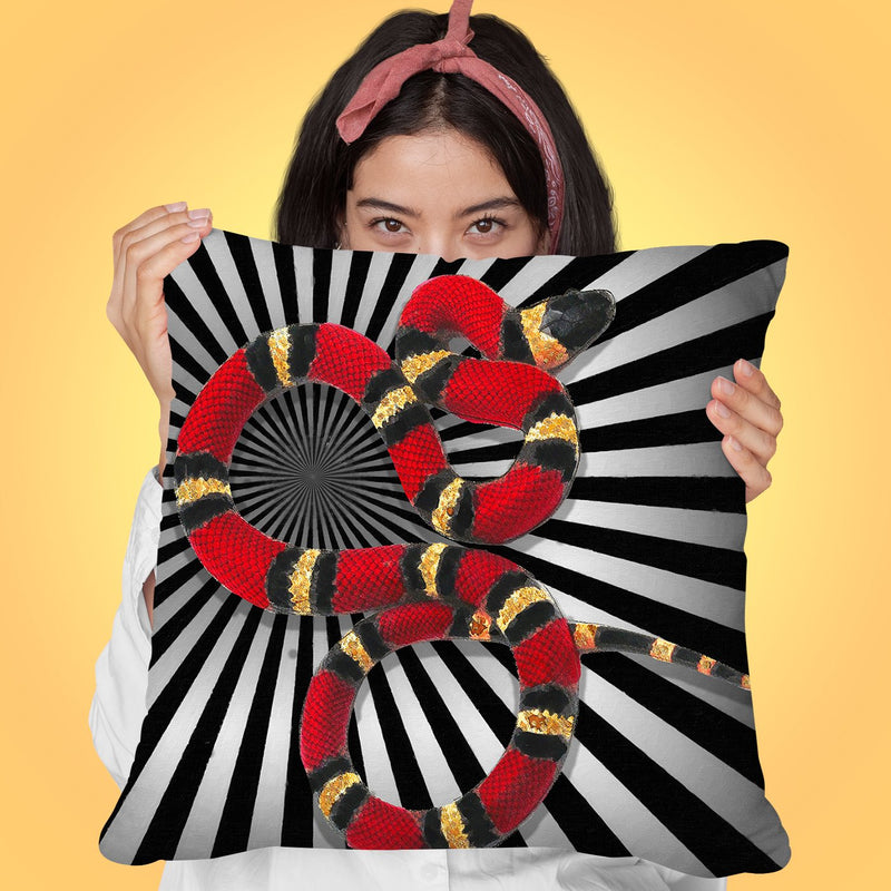 Snake I Throw Pillow by Jodi Pedri