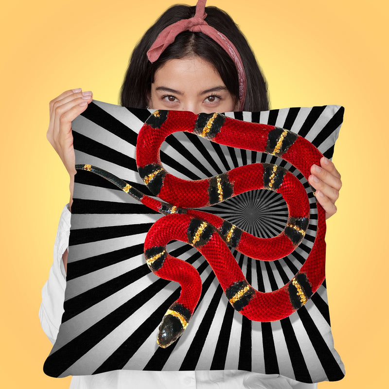 Snake Ii Throw Pillow by Jodi Pedri