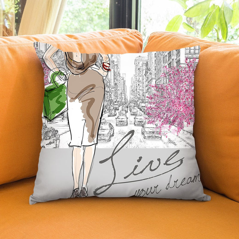 Live Your Dream Throw Pillow by Jodi Pedri