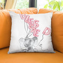 Blessed Pink Throw Pillow by Jodi Pedri