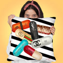 Designer Drugs Throw Pillow by Jodi Pedri