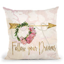Follow Your Dreams Throw Pillow by Jodi Pedri