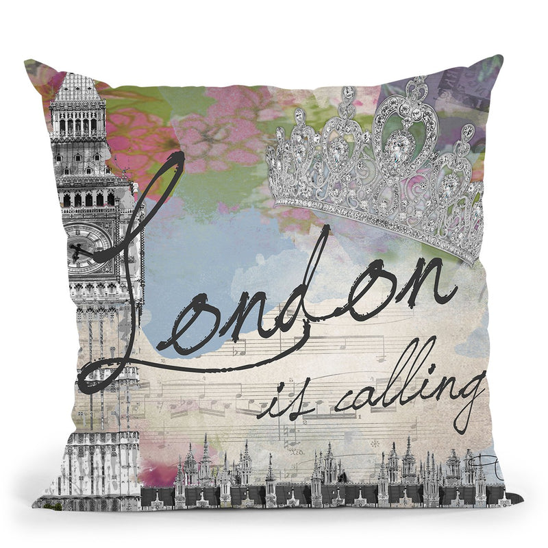 London Calling Throw Pillow by Jodi Pedri