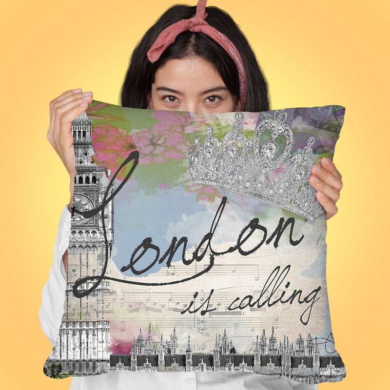 London Calling Throw Pillow by Jodi Pedri