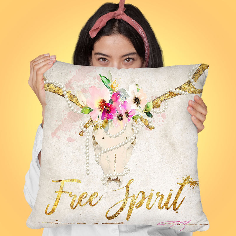 Free Spirit Throw Pillow by Jodi Pedri