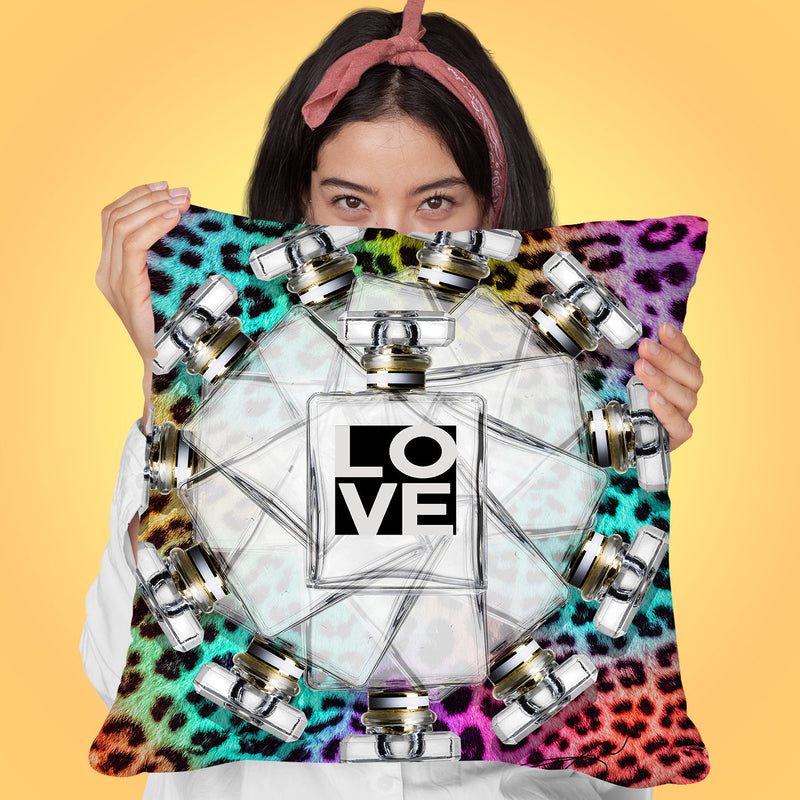 Its A Jungle Color Love Throw Pillow by Jodi Pedri