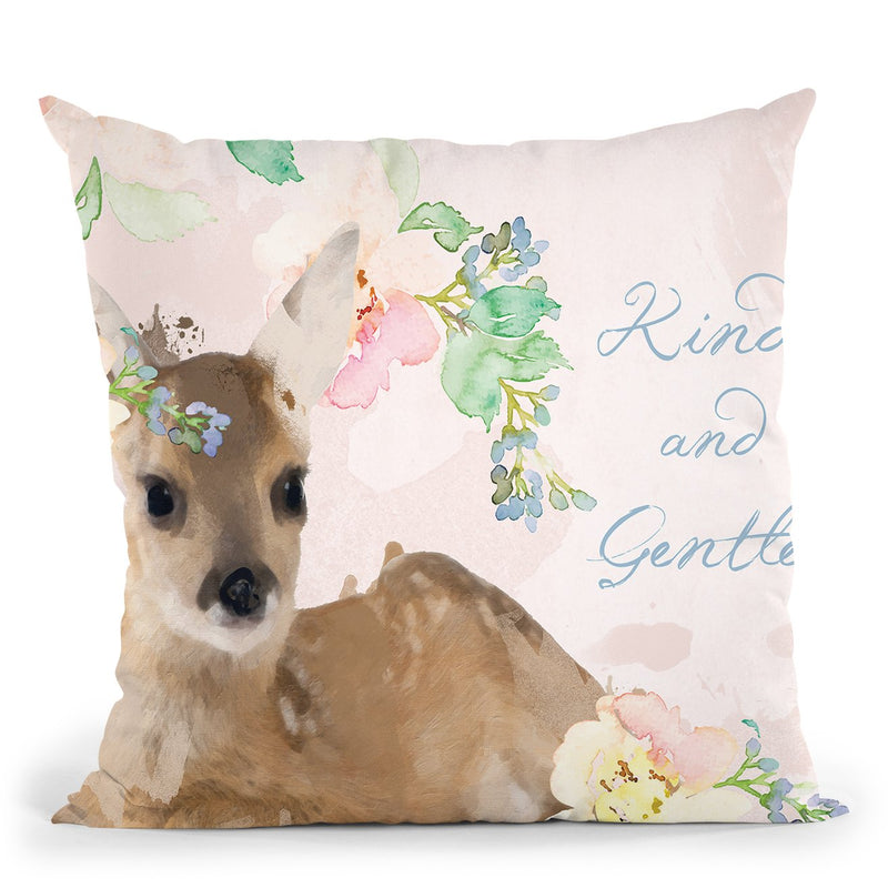 Kind And Gentle Throw Pillow by Jodi Pedri