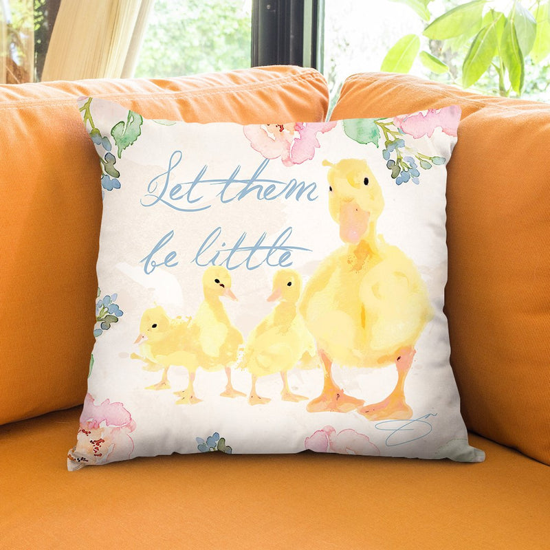 Let Them Be Little Throw Pillow by Jodi Pedri