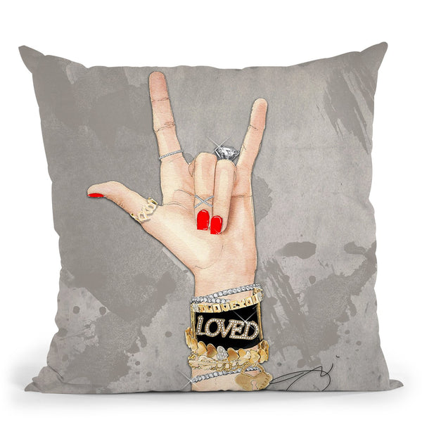 Love Throw Pillow by Jodi Pedri
