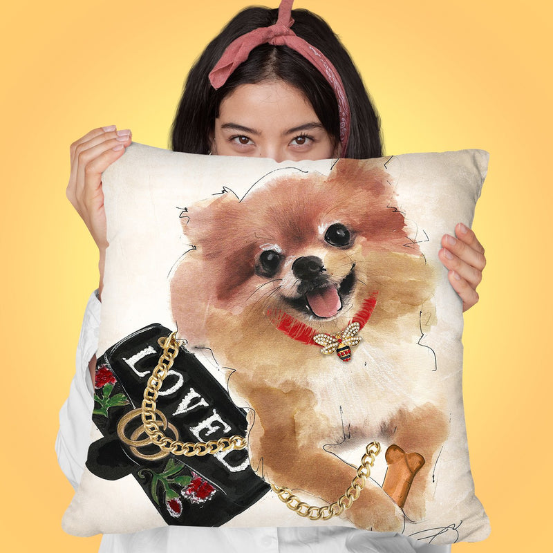 Love You To Pieces Throw Pillow by Jodi Pedri