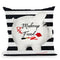 Make Up Piggy Throw Pillow by Jodi Pedri