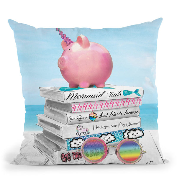 Mermaid Tails Throw Pillow by Jodi Pedri