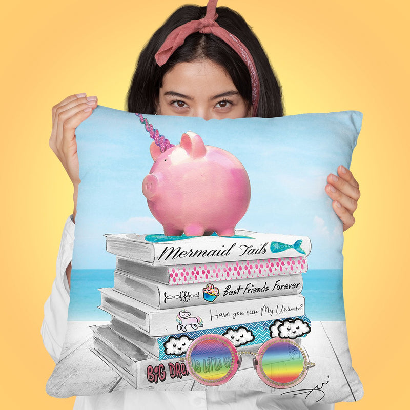 Mermaid Tails Throw Pillow by Jodi Pedri