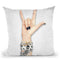Love And Skulls Throw Pillow by Jodi Pedri