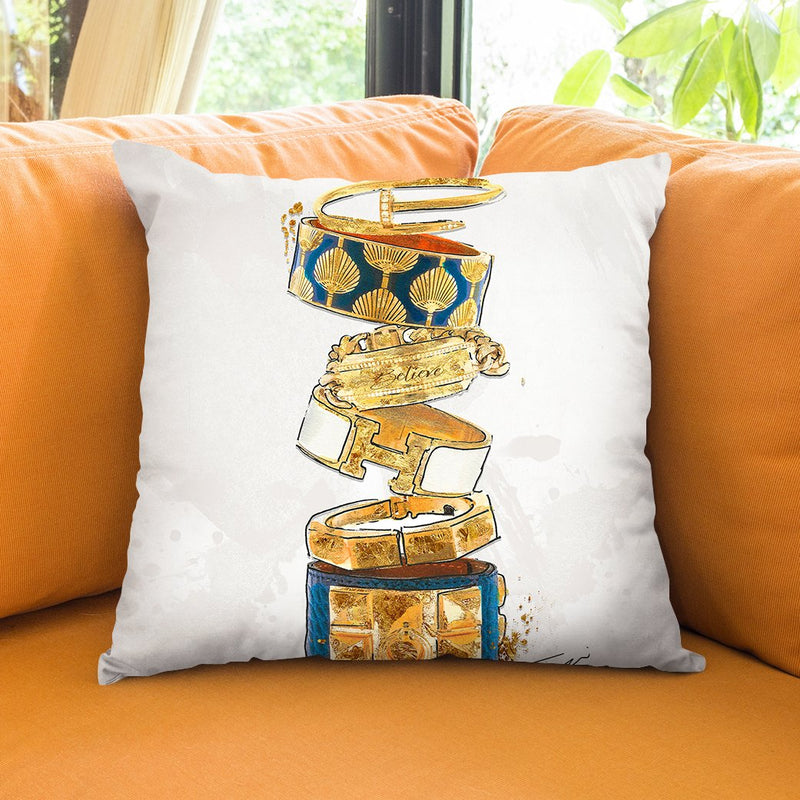 Pure Gold Throw Pillow by Jodi Pedri