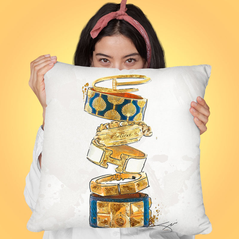 Pure Gold Throw Pillow by Jodi Pedri