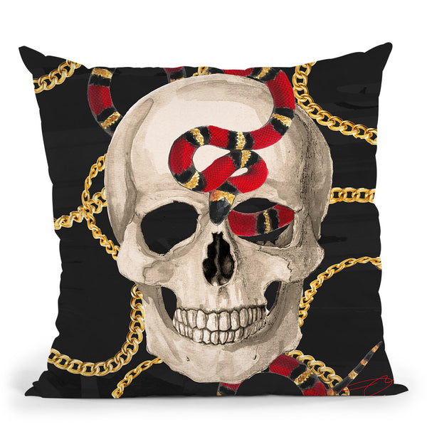 Snake Charmer Throw Pillow by Jodi Pedri