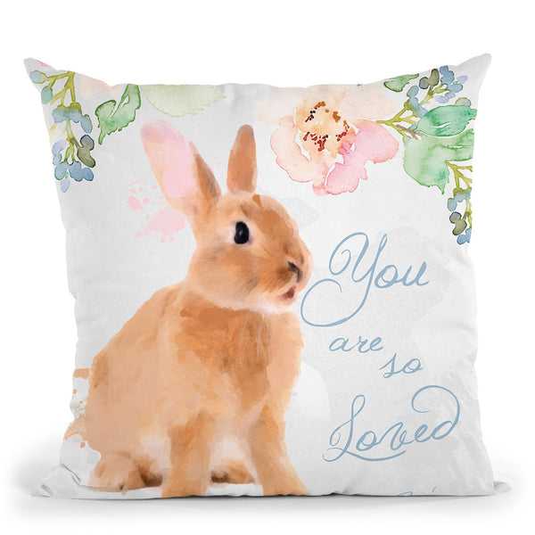 So Loved Throw Pillow by Jodi Pedri