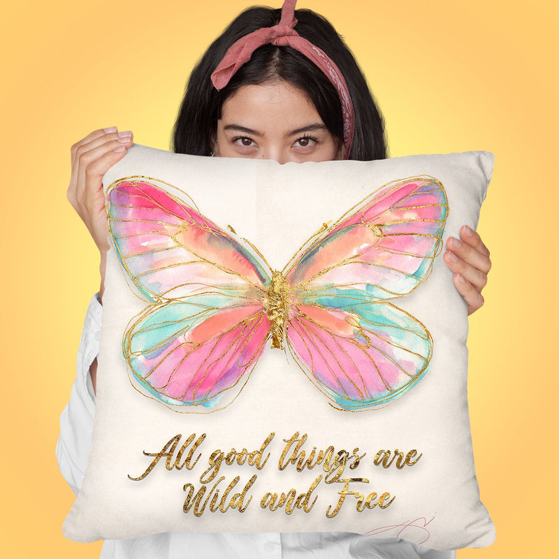 Wild And Free Throw Pillow by Jodi Pedri