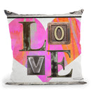 Love In Pink Throw Pillow by Jodi Pedri