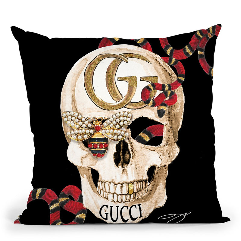 Beelieve In Gg Throw Pillow by Jodi Pedri