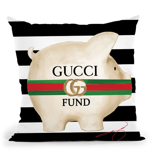 Designer Fund Throw Pillow by Jodi Pedri