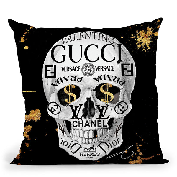 To The Bone Throw Pillow by Jodi Pedri