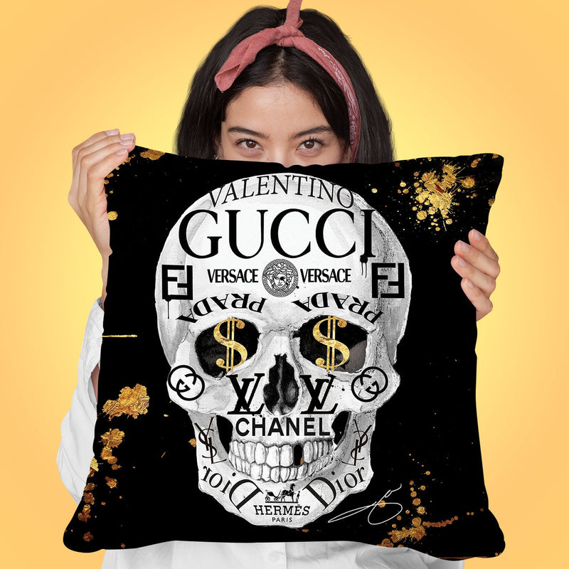 To The Bone Throw Pillow by Jodi Pedri