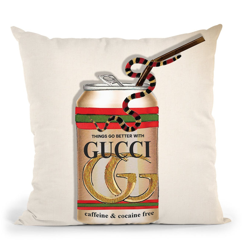 Things Go Better Throw Pillow by Jodi Pedri
