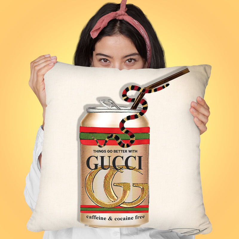 Things Go Better Throw Pillow by Jodi Pedri