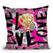 Love Me In Pink Throw Pillow by Jodi Pedri