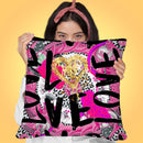 Love Me In Pink Throw Pillow by Jodi Pedri
