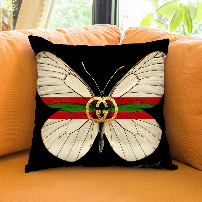 Fly Like Butterfly G Throw Pillow by Jodi Pedri