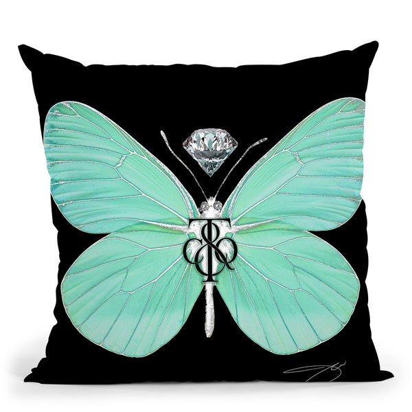 Fly Like Butterfly T Throw Pillow by Jodi Pedri