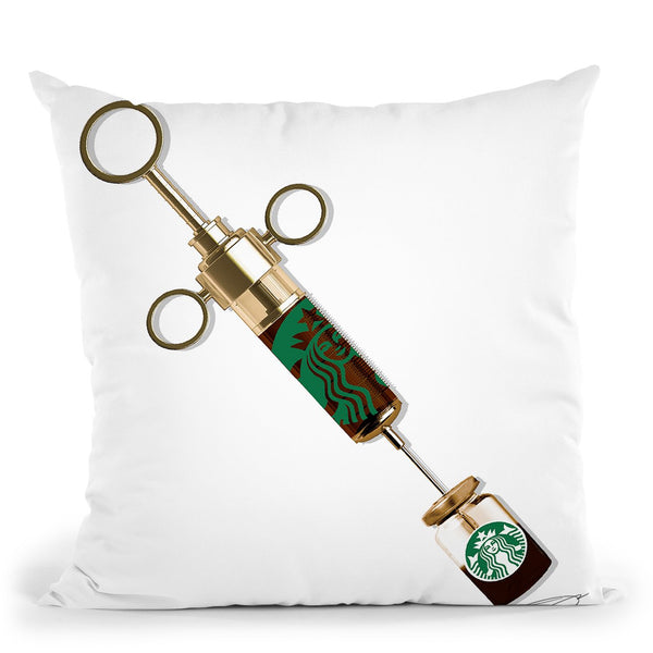 Shot Of Coffeine Throw Pillow by Jodi Pedri