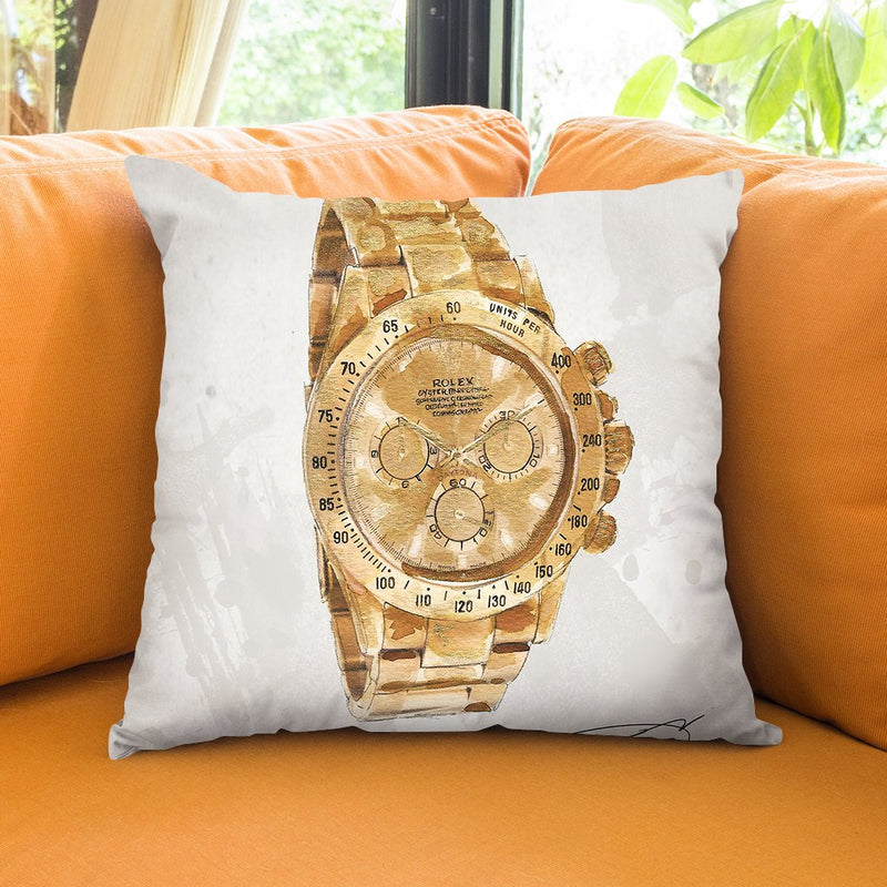 My Man'S Watch Throw Pillow by Jodi Pedri