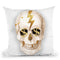 Money White Skull Throw Pillow by Jodi Pedri