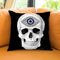 Protection Skull White Throw Pillow by Jodi Pedri