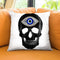 Protection Skull Black Throw Pillow by Jodi Pedri