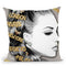 Around The World Gold Throw Pillow by Jodi Pedri